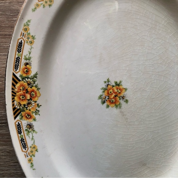 15” Edwin Knowles china vintage serving platter - Picture 3 of 9